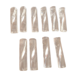 10 porte couteaux en cristal