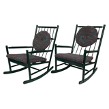 Vintage rocking chair wood 1960s design