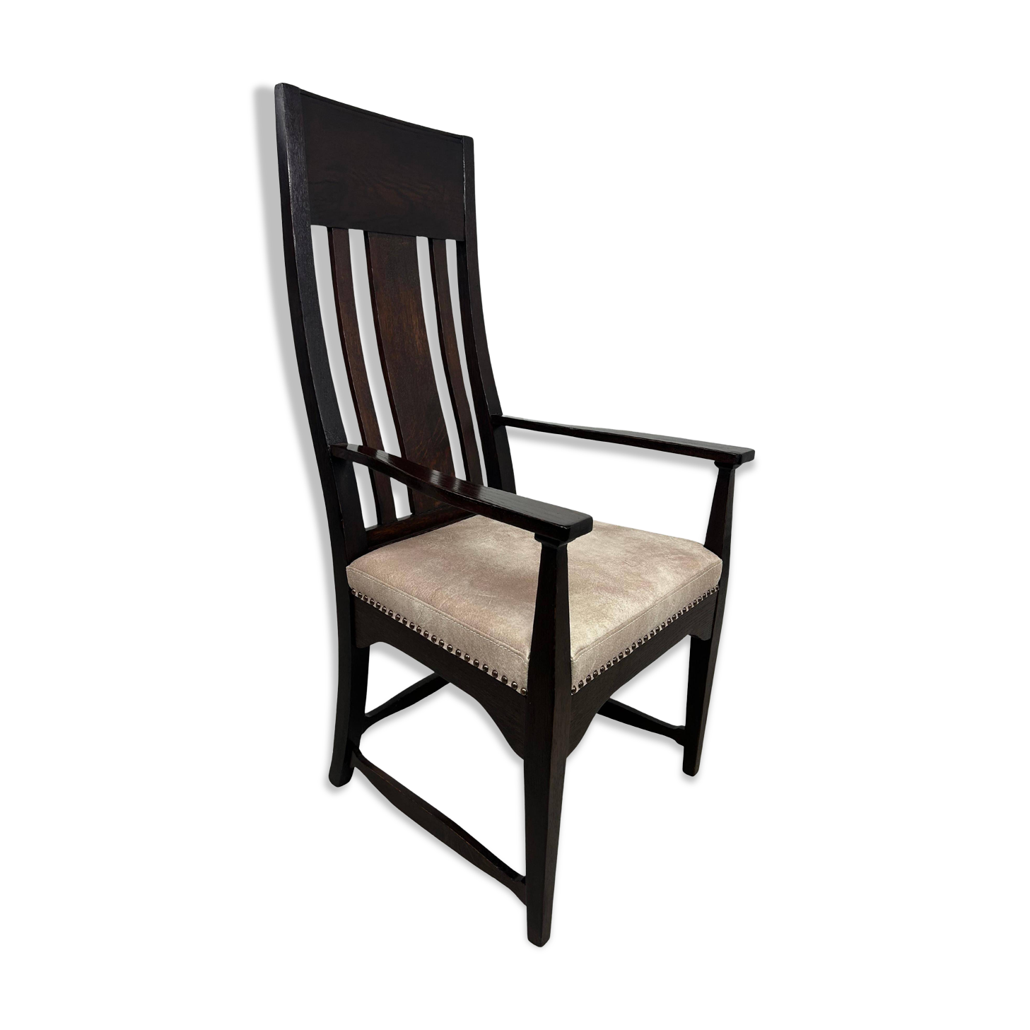 Art Deco office chair in the style of Charles Rennie Mackintosh.
