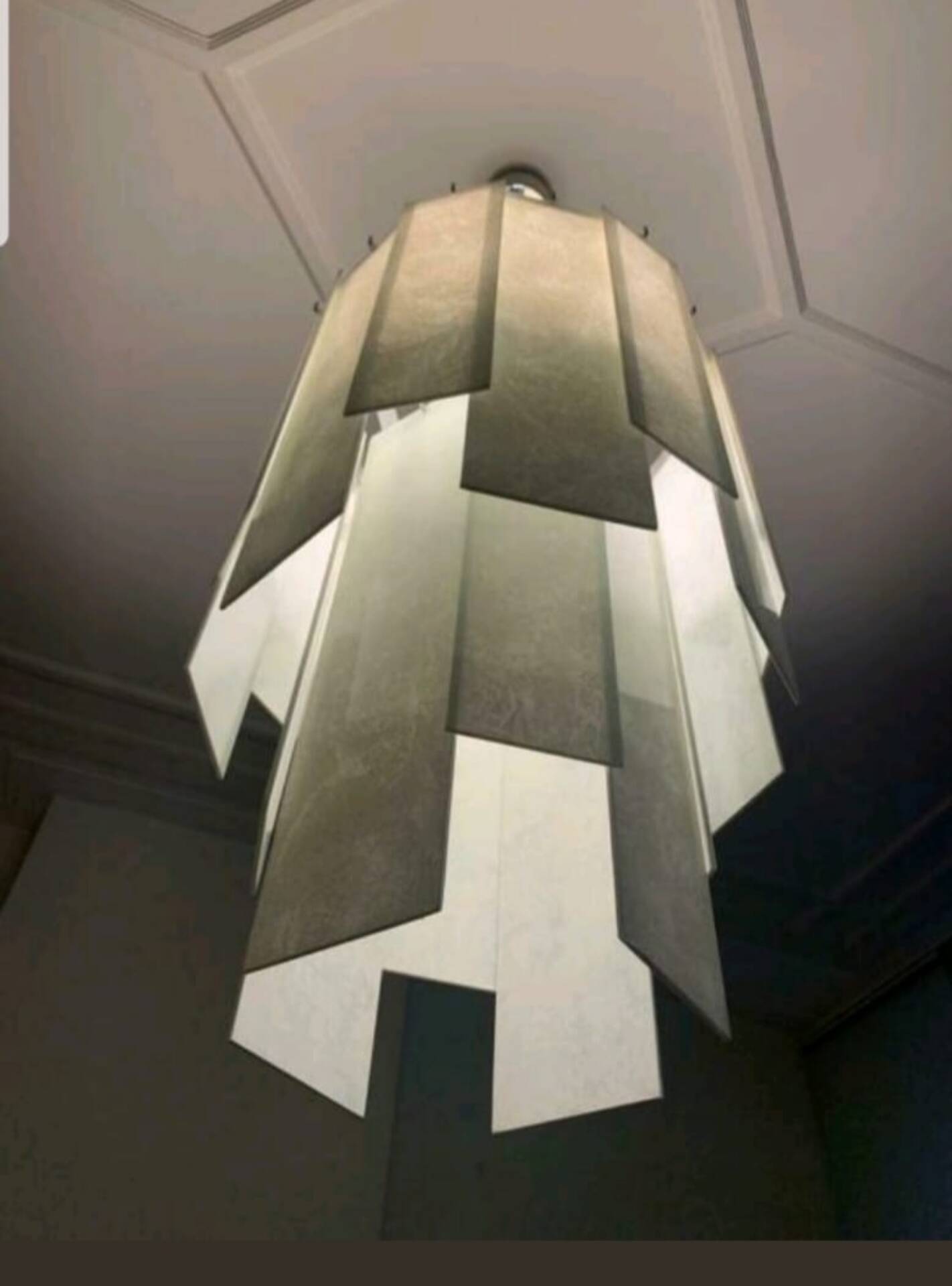 XXL Dutch design glass chandelier apr. 130 cm Chime Queens Gallery