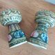 Picnic candlesticks signed André L'Helguen Keraluc Quimper