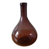 Vase en verre soufflé vintage 240530