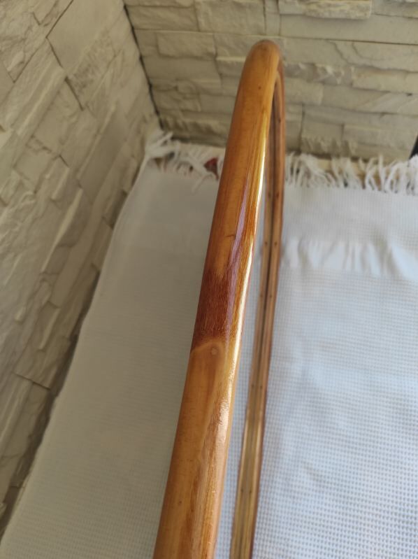 Vintage rattan mirror