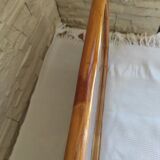 Miroir en rotin vintage