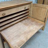 Oak plan cabinet / trade cabinet (renovated)