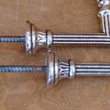Set of 8 golden bronze tieback hooks
