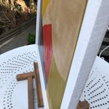 Oil on abstract panel