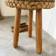 Tabouret corde et chêne Audoux Minet