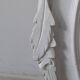 Antique oval mirror in painted wood