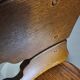 4 x Brutalist oak dining chairs / 60's