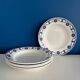 Lot de 5 assiettes en faïence ancienne Céranord St Amand - Made in France