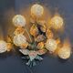 Vintage floral wall lamp by Hans Kögl, 1970s