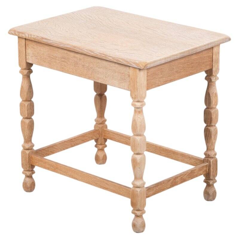 Oak Side Table by Henning Kjærnulf, Denmark, 1960s