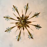 80's "Hollywood Regency" wheat sheaf chandelier