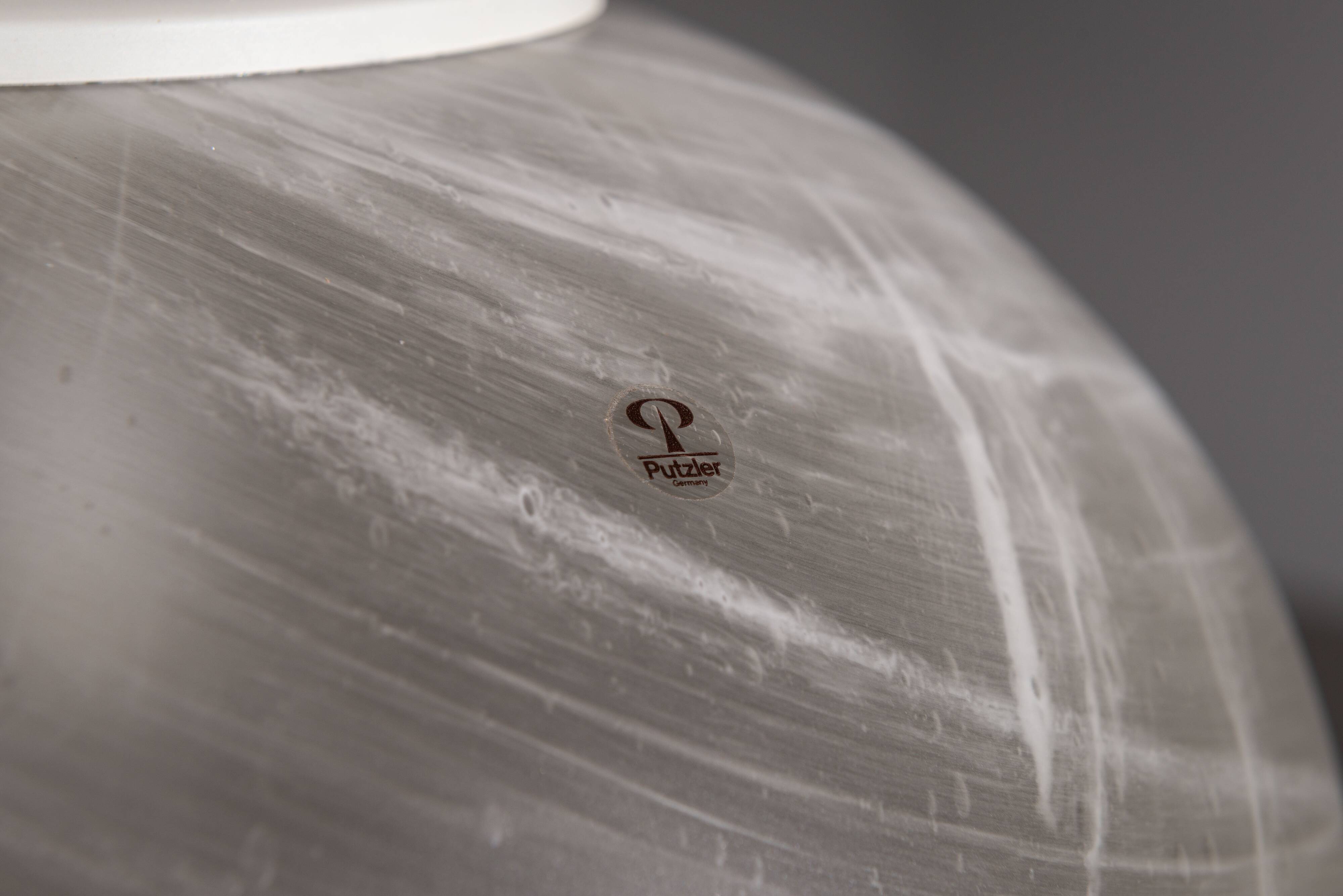 Peill & Putzler globe pendant lamp with bubble glass shade