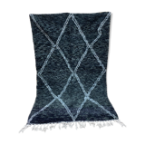 Black wool carpet  160x250cm