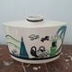 STR France Art Deco vase, vintage ceramic decoration