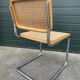 Lot de 4 chaises Cesca modèle b32 en chrome fabriqué en italie par Marcel Breuer