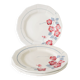 Set of 4 St Amand dessert plates, Printemps model, 1950.