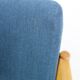 Walter knoll relax armchair 1960s in blue fabric