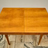 Vintage Extendable Oak Dining Table 1960s Czechoslovakia