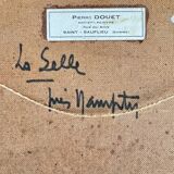 Oil on hardboard, landscape signed Pierre Douet