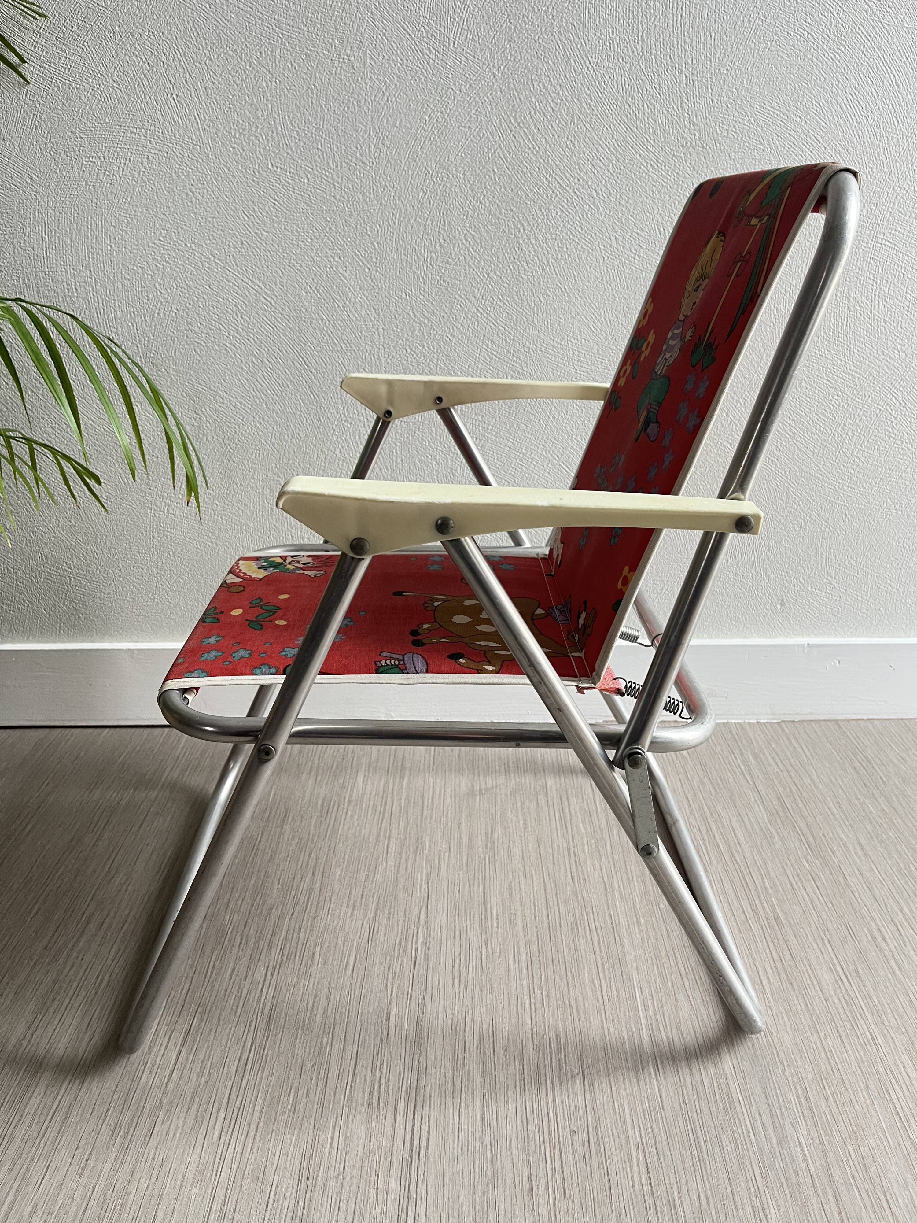 Vintage children's camping chair