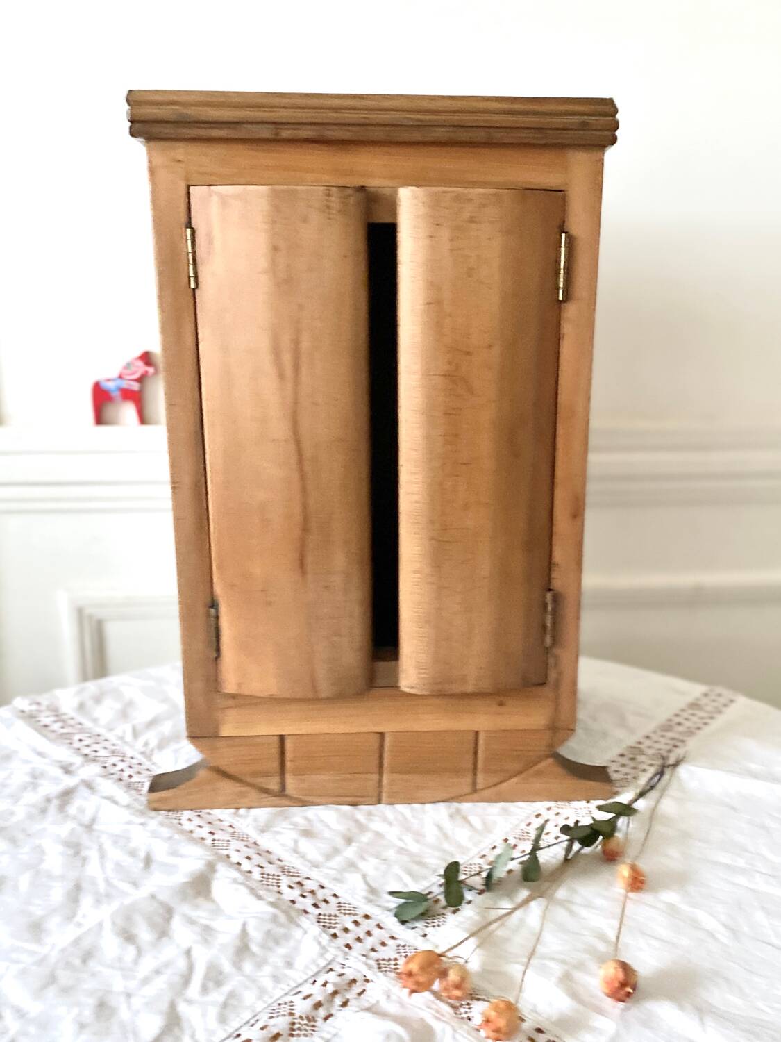 Small wooden storage unit