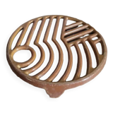 Dessous de plat en métal émaillé Rond