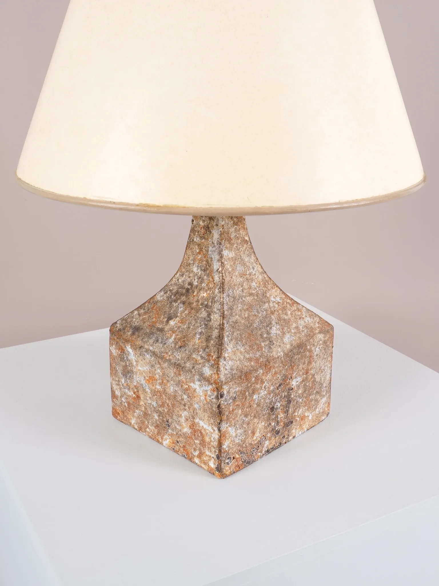 Vintage sculptural ceramic lamp, France, Mid-century, around 1960
