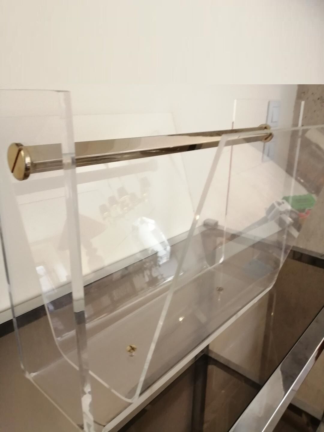 Magazine rack by David Lange for Roche Bobois