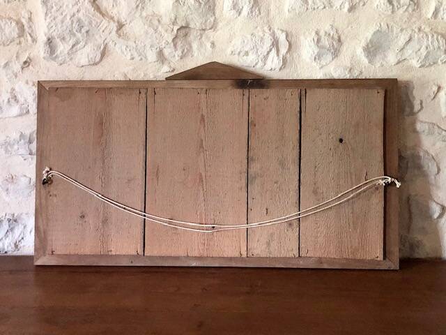 Large Art Deco wooden mirror