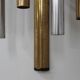 Stilnovo brass and aluminun tubes sconces 1950s