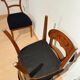 Biedermeier Shovel Chairs in Walnut, Roots Veneer, South Germany, 1845, Set of 6