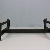 Chaise longue LC4 en cuir noir par Le Corbusier pour Cassina, années 1980