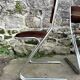 Set of 4 brown velvet zigzag chairs 1970