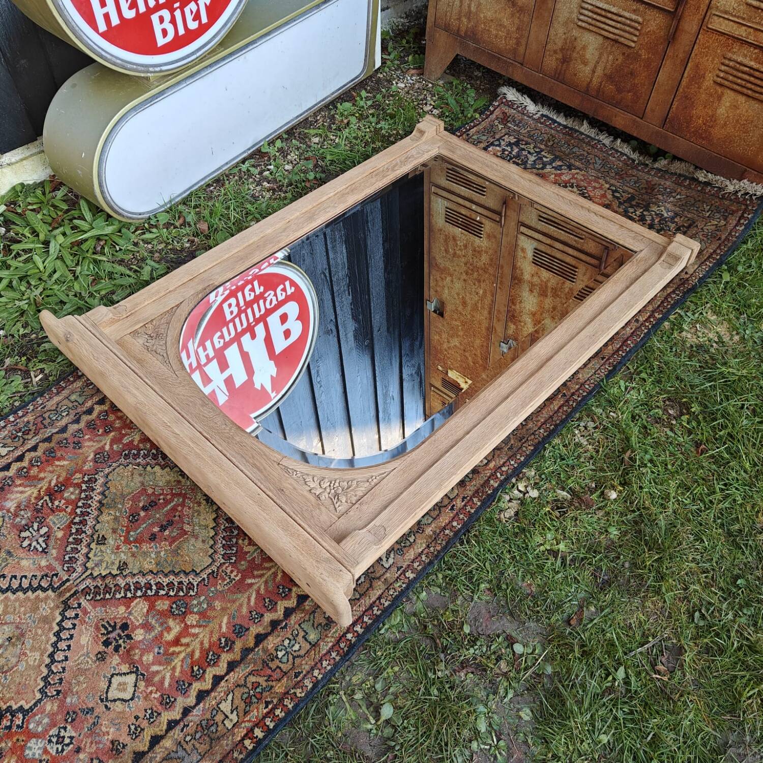 Large antique mirror