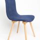 Mid-Century vintage navy blue chair, Fameg factory, Poland, 1960s