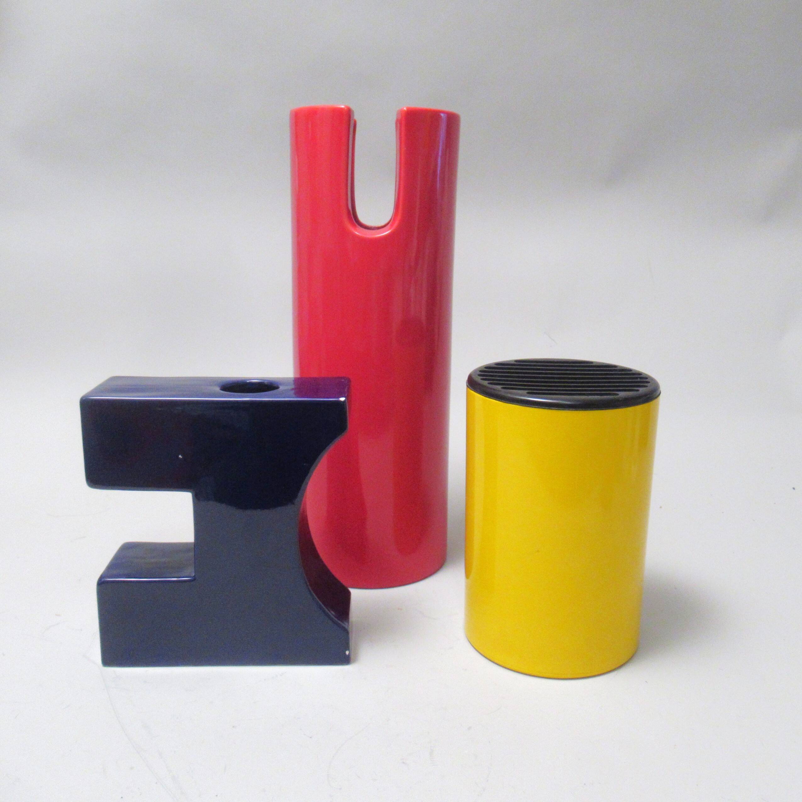 Yellow vase Gianfranco Frattini Progetti 1970s