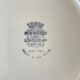 6 Plates and Dish with painted flowers Manufacture de Longchamp Model Monaco 1960s
