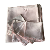 Old tea tablecloth and 6 towels
