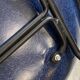 Eames Herman Miller vintage 70s blue vinyl fiberglass chair