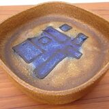 Glazed Lava Ceramic Bowl from Scheurich, Germany, 1970s