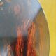 Round vintage Guzzini Lucite tortoiseshell platter 1970s Italian design