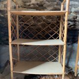 Rattan shelf