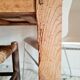 Old farm trade table 4 drawers