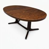 Extensible Baumann table in oak from the 1960s.