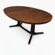 Table Baumann extensible en chêne des années 60