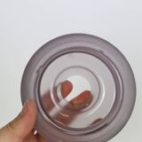 Baladeuse en verre épais violet, vintage