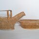 Bread basket in woven wicker canning